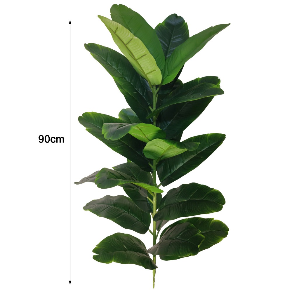 Dracaena Marginata - Green Plastic Artificial Ficus Tree Large