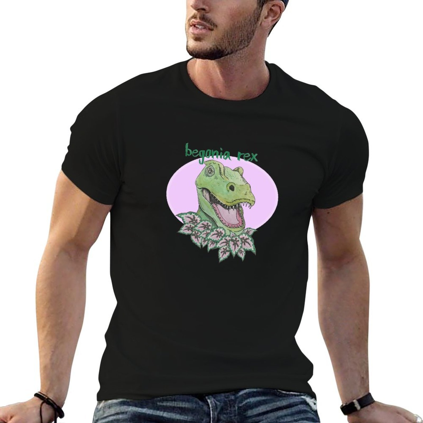 T rex begonia (pink) T-Shirt t - Begonia Rex recension och pris