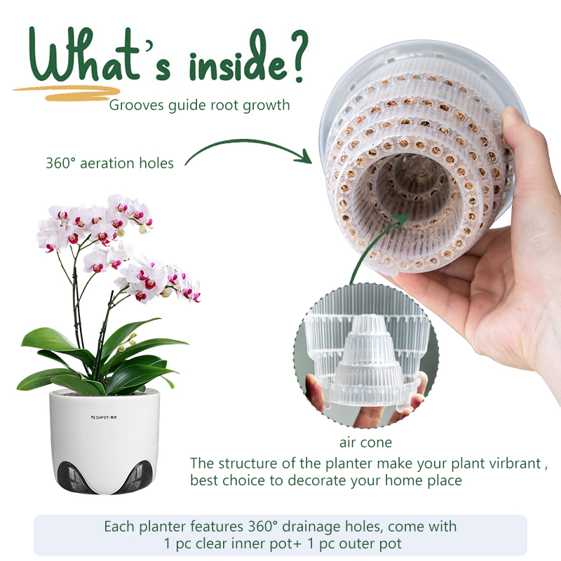 Meshpot Orchid Pots with Holes - Aloe Vera Pot recension och pris