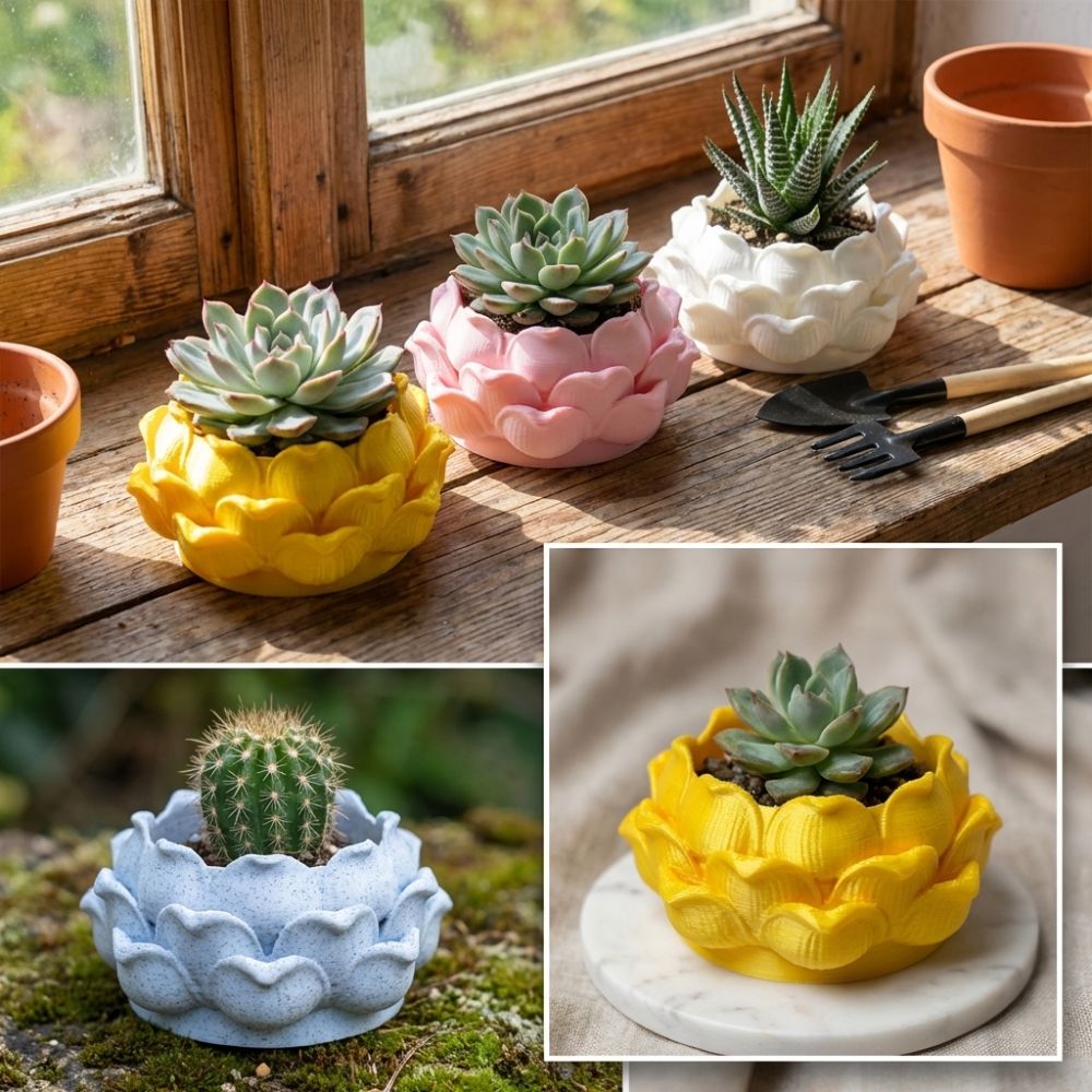 Lotus Shaped Succulent Plant P - Echeveria Succulent recension och pris